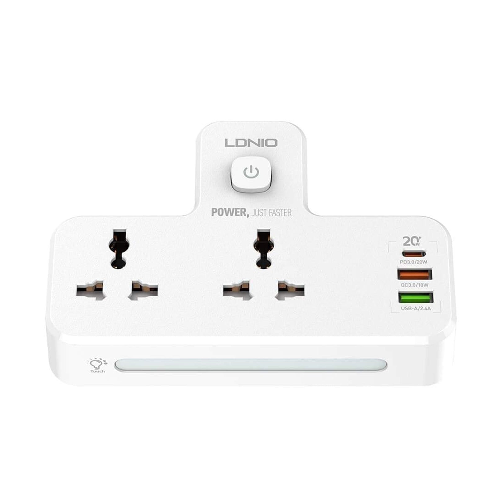 LDNIO 2 AC Outlets Portable Extension Power Socket